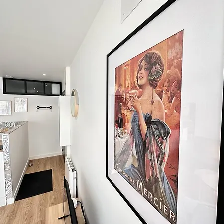 Апартаменты Moisson Pepite Au Centre Avec Parking Реймс